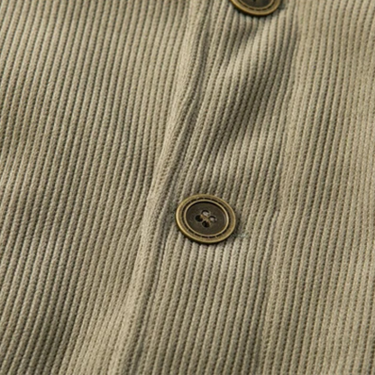Elarova | Herren-Cordjacket mit Kragen aus Kunstfell