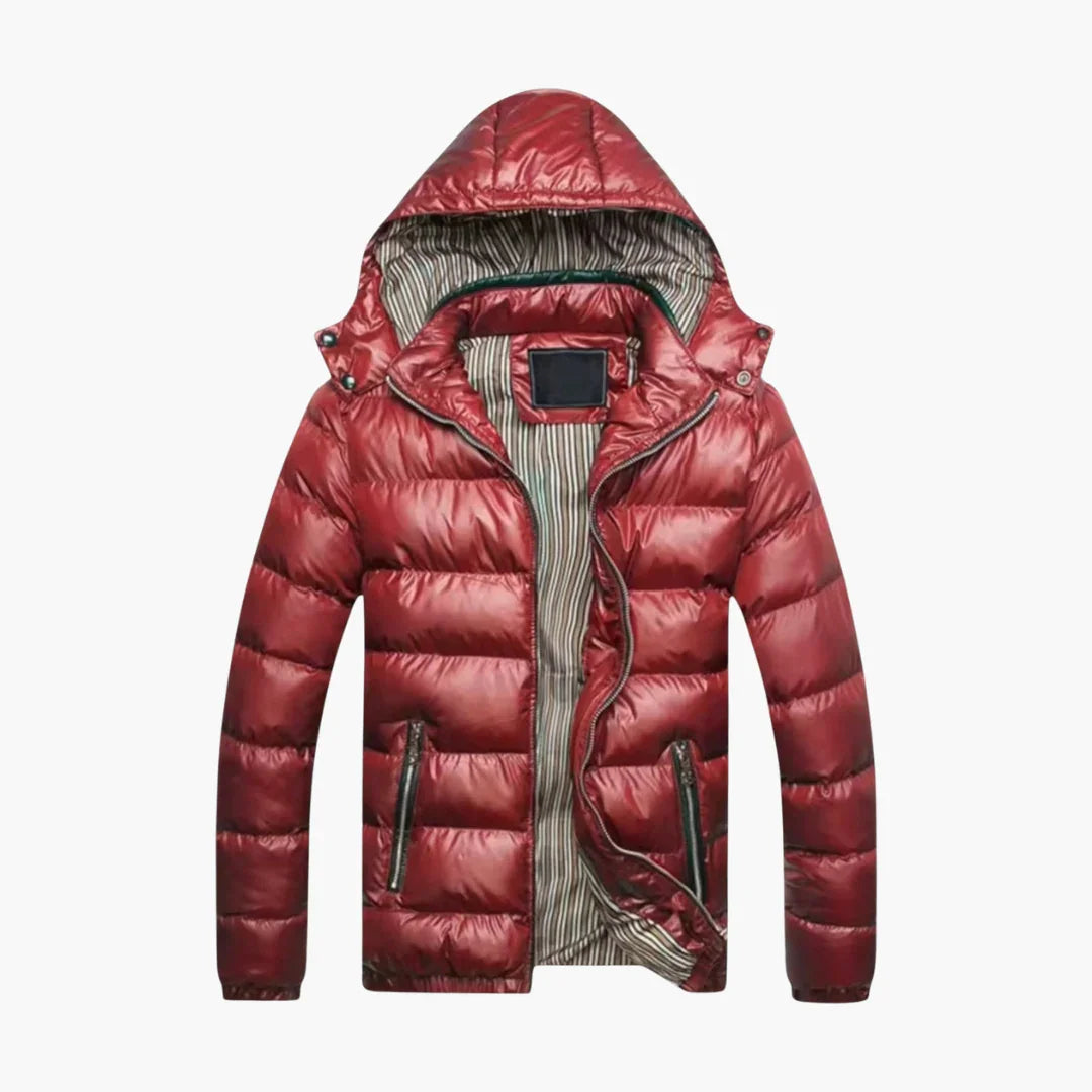 Elarova | Herren-Daunenjacke mit Glanzeffekt