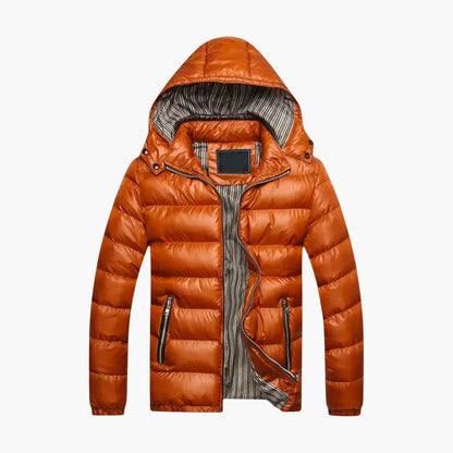 Elarova | Herren-Daunenjacke mit Glanzeffekt