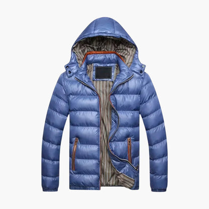 Elarova | Herren-Daunenjacke mit Glanzeffekt