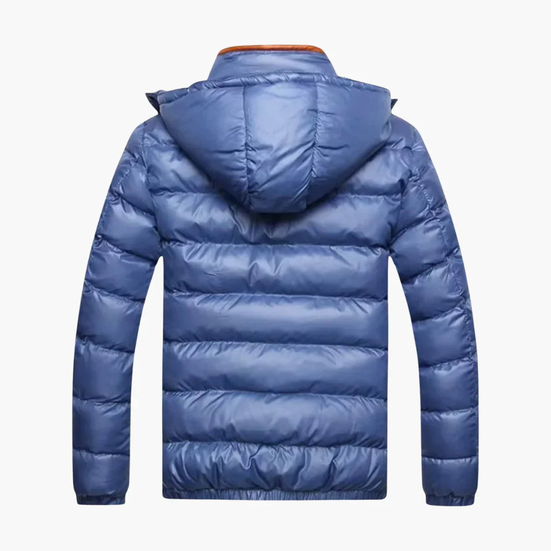 Elarova | Herren-Daunenjacke mit Glanzeffekt