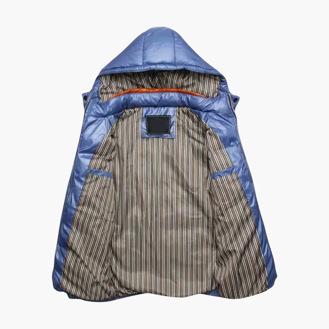 Elarova | Herren-Daunenjacke mit Glanzeffekt