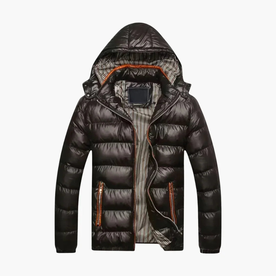 Elarova | Herren-Daunenjacke mit Glanzeffekt