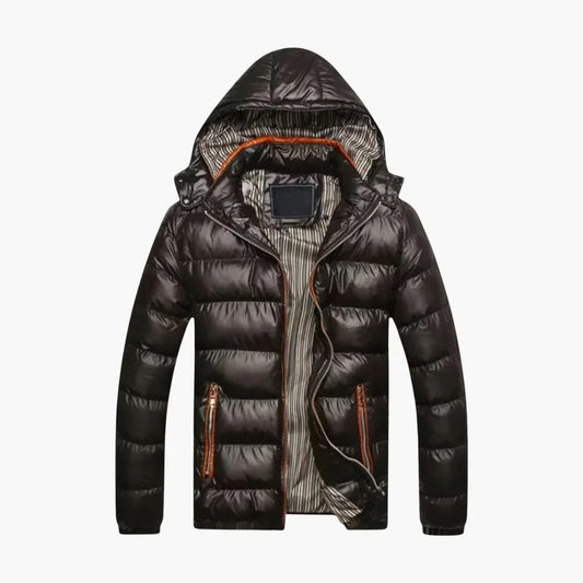 Elarova | Herren-Daunenjacke mit Glanzeffekt