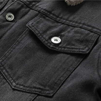 Elarova | Herren-Denimjacke mit Innenfutter
