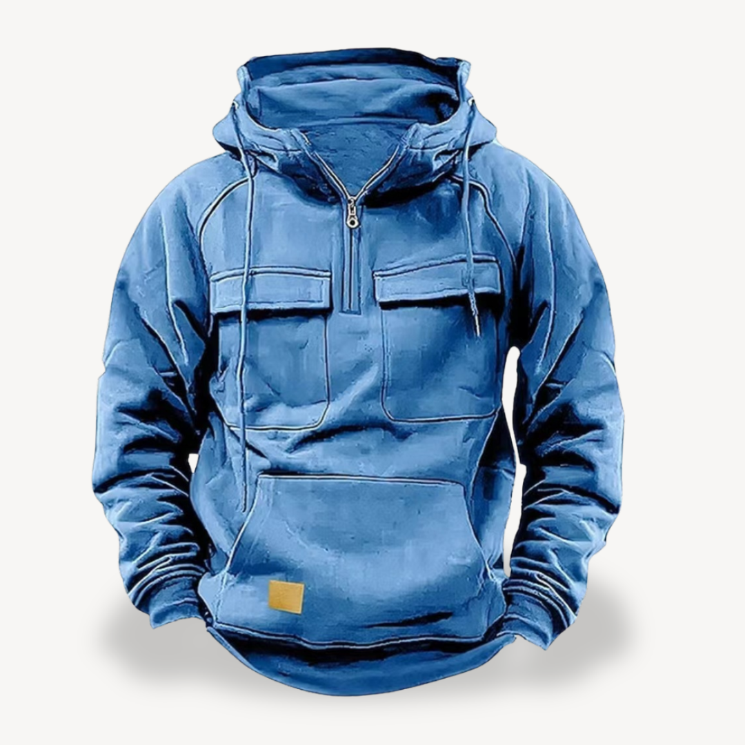 Elarova | Herren Fleece-Cargo-Hoodie