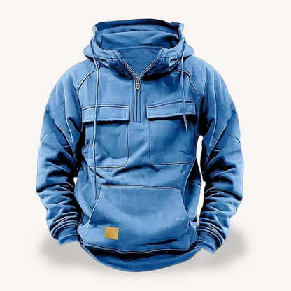 Elarova | Herren Fleece-Cargo-Hoodie