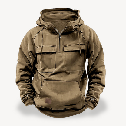 Elarova | Herren Fleece-Cargo-Hoodie