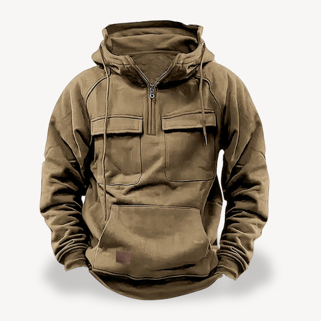 Elarova | Herren Fleece-Cargo-Hoodie