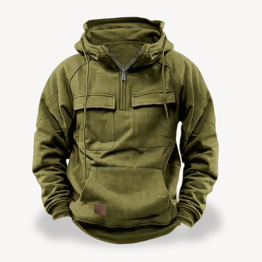 Elarova | Herren Fleece-Cargo-Hoodie