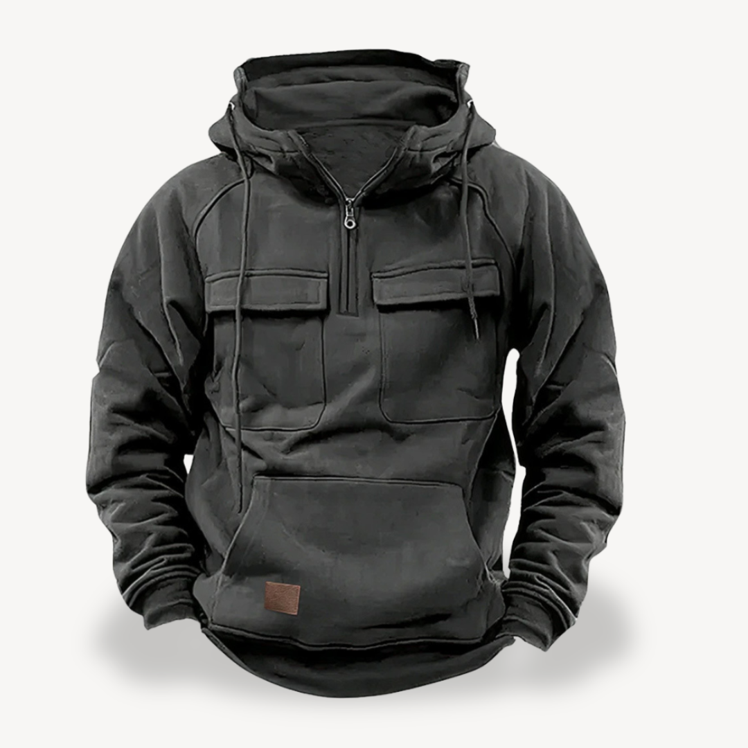 Elarova | Herren Fleece-Cargo-Hoodie