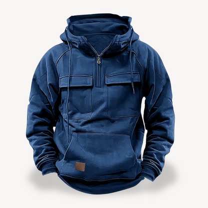 Elarova | Herren Fleece-Cargo-Hoodie