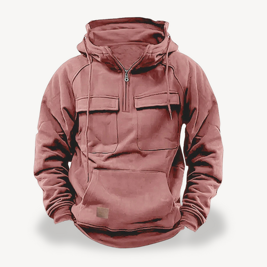 Elarova | Herren Fleece-Cargo-Hoodie