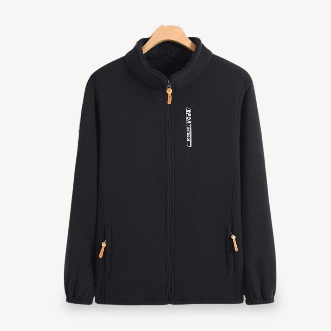 Elarova | Herren Fleece-Reißverschlussjacke