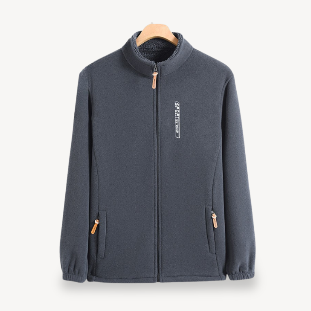 Elarova | Herren Fleece-Reißverschlussjacke