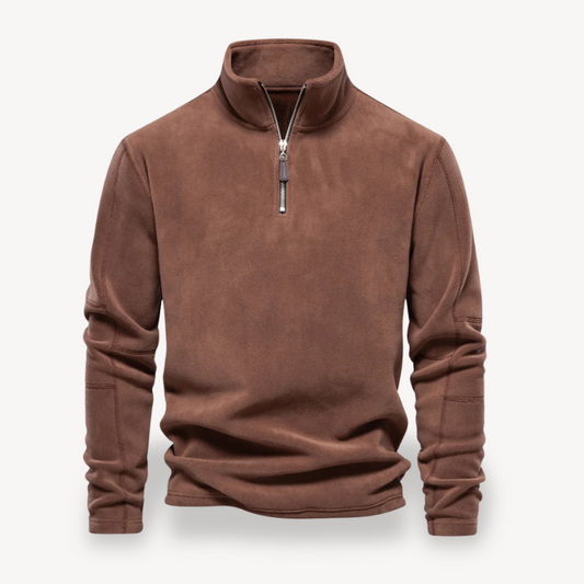Elarova | Herren-Fleece-Sweatshirt mit Reißverschluss