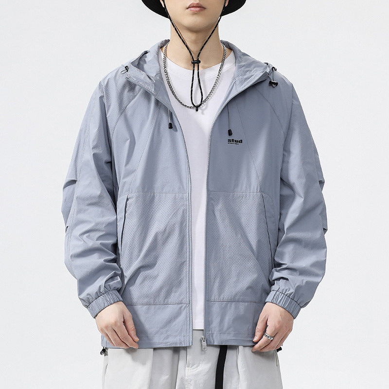 Elarova | Herren Funktionsjacke mit belüftetem Design und verstellbarem Kragen WW