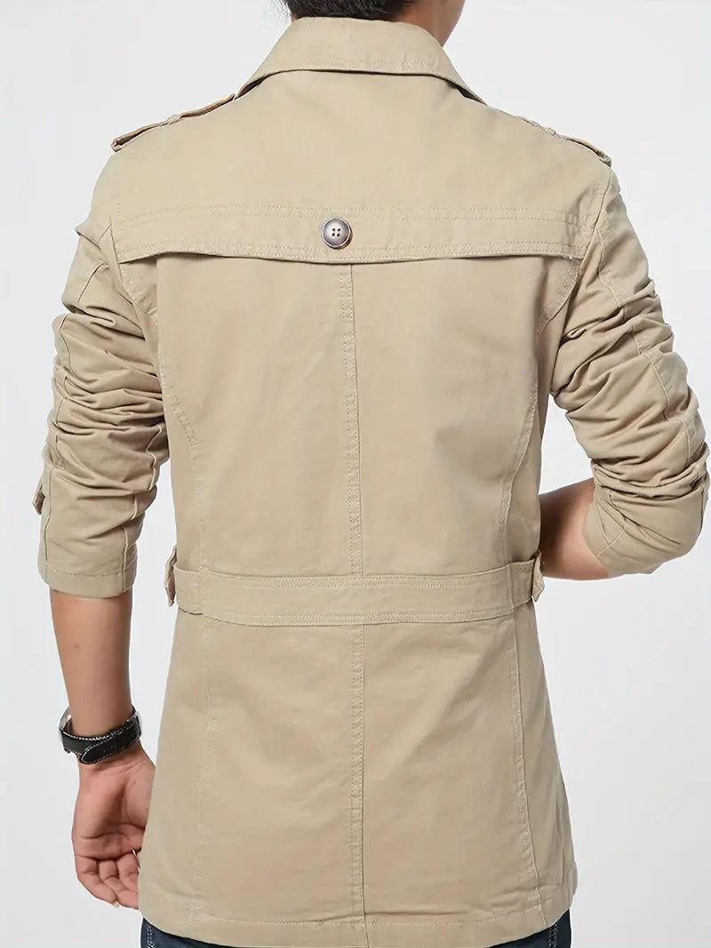 Elarova | Herren Große Größe Baumwollwindjacke Für Frühling Und Herbst