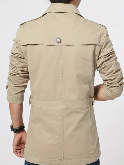 Elarova | Herren Große Größe Baumwollwindjacke Für Frühling Und Herbst