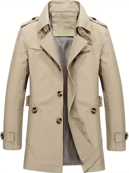 Elarova | Herren Große Größe Baumwollwindjacke Für Frühling Und Herbst