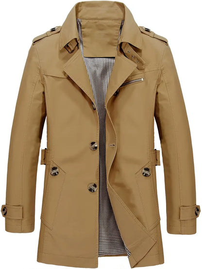 Elarova | Herren Große Größe Baumwollwindjacke Für Frühling Und Herbst