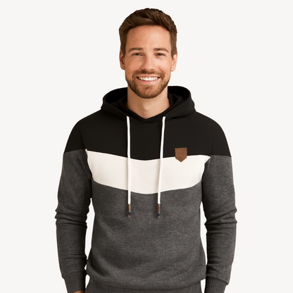 Elarova | Herren-Hoodie mit Farbblock