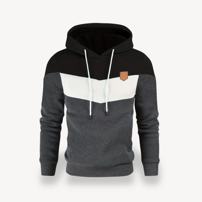 Elarova | Herren-Hoodie mit Farbblock