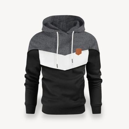 Elarova | Herren-Hoodie mit Farbblock
