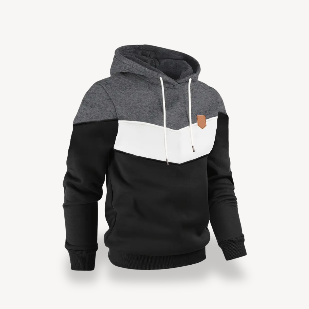 Elarova | Herren-Hoodie mit Farbblock