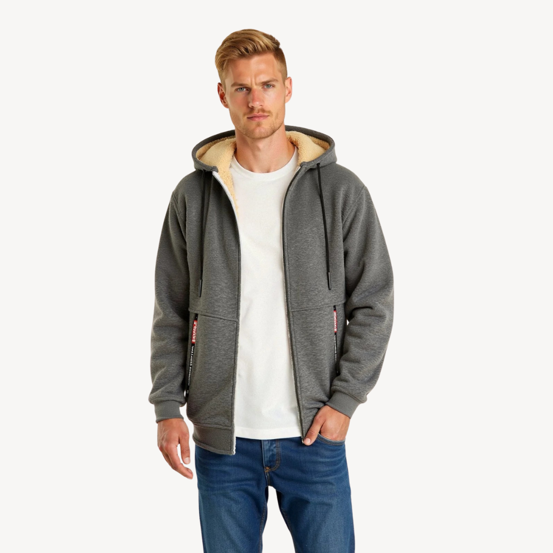 Elarova | Herren-Hoodie mit Fleecefutter
