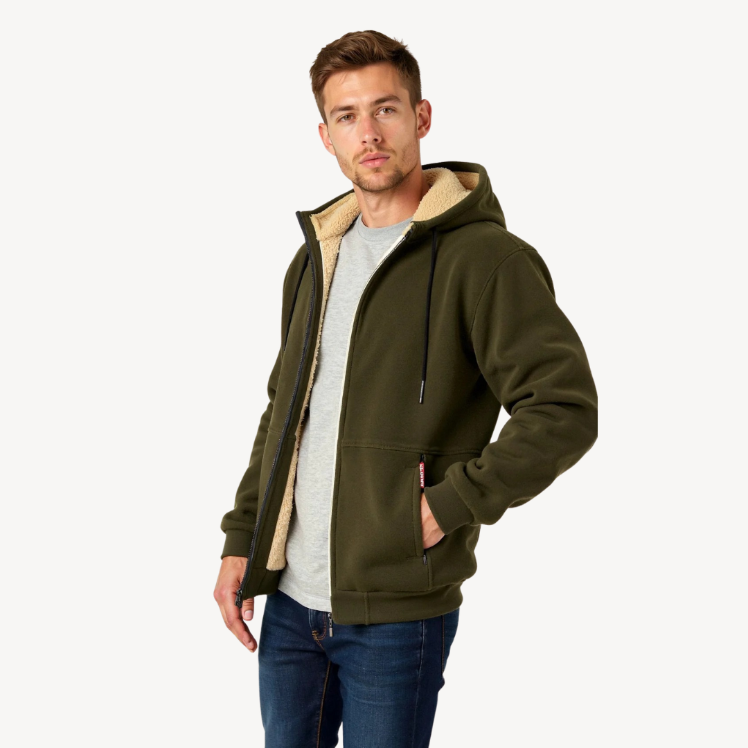 Elarova | Herren-Hoodie mit Fleecefutter