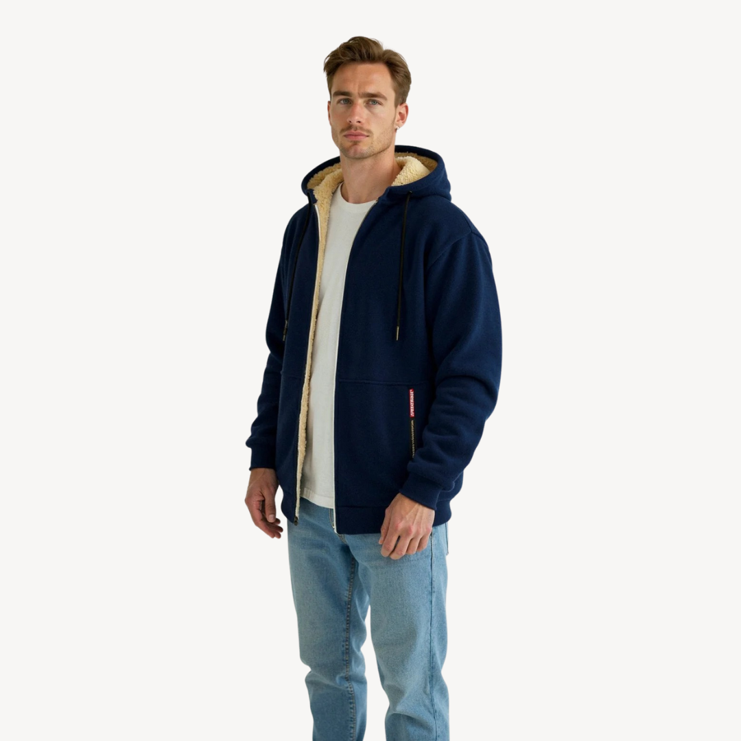 Elarova | Herren-Hoodie mit Fleecefutter