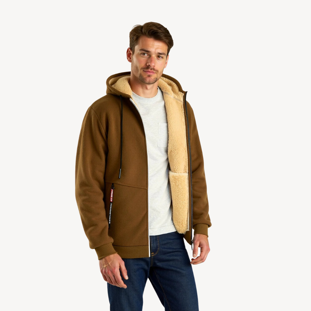 Elarova | Herren-Hoodie mit Fleecefutter