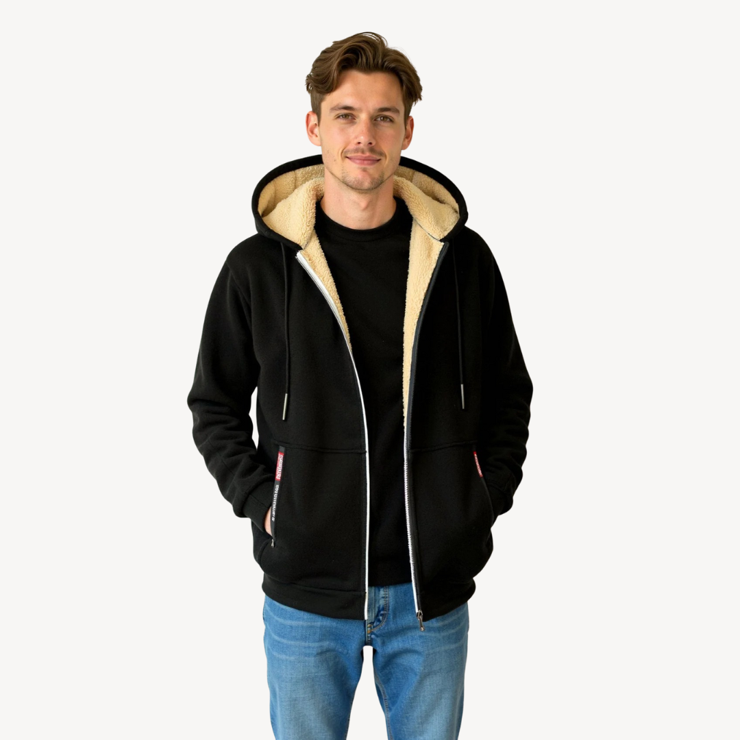 Elarova | Herren-Hoodie mit Fleecefutter