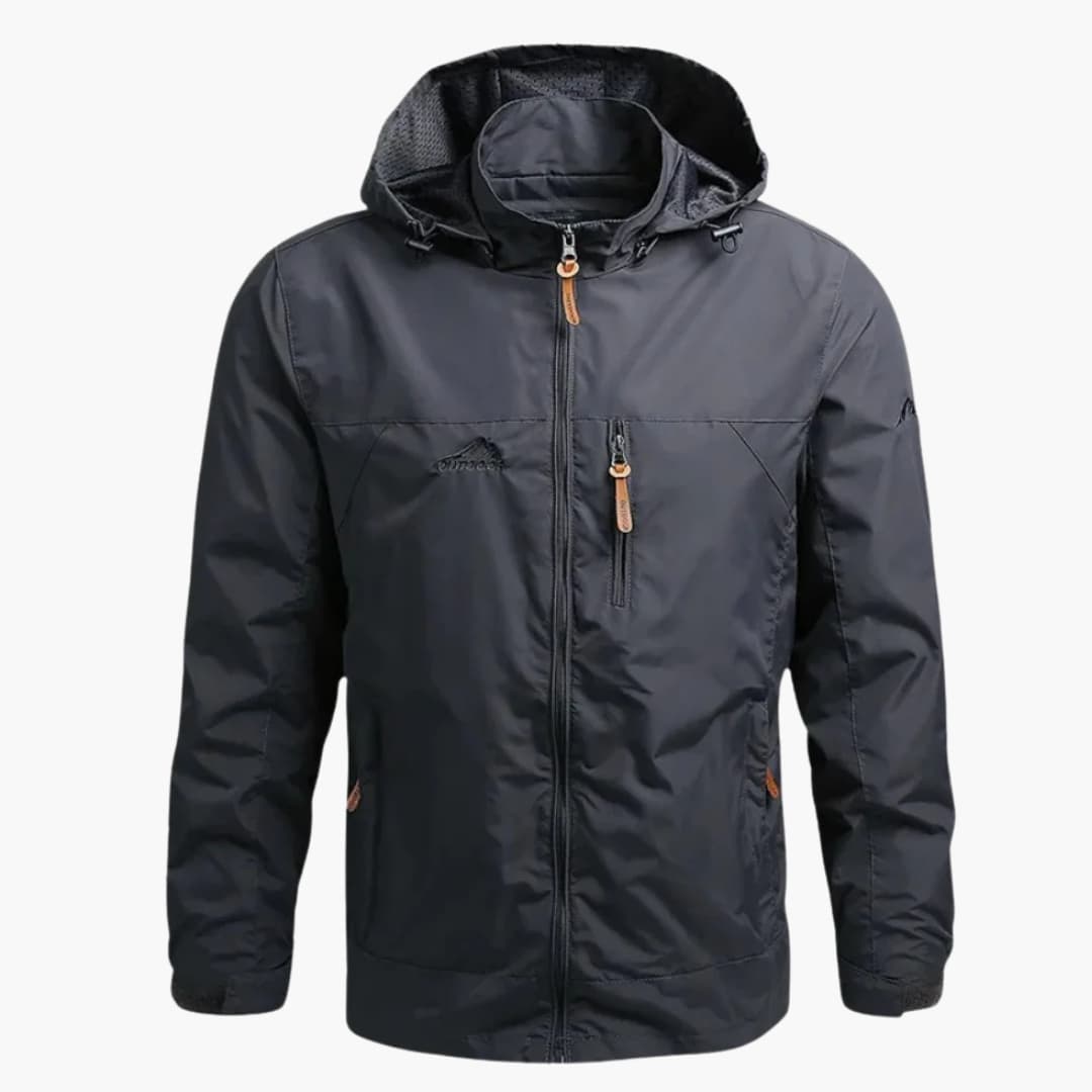 Elarova | Herren Jacke mit Frontreißverschluss und Stehkragen