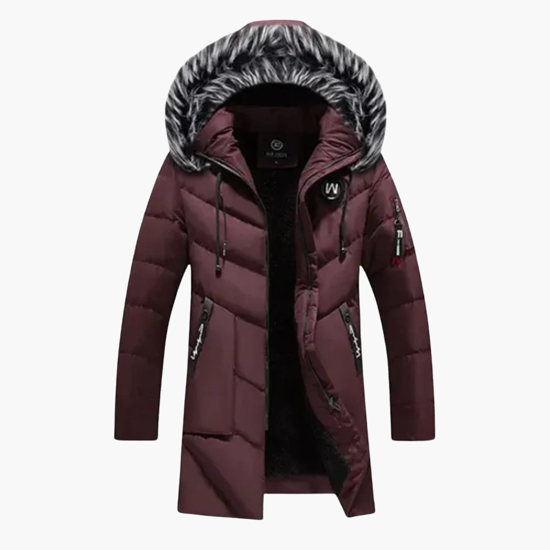 Elarova | Herren Jacke mit Kapuze und gesteppter Oberfläche