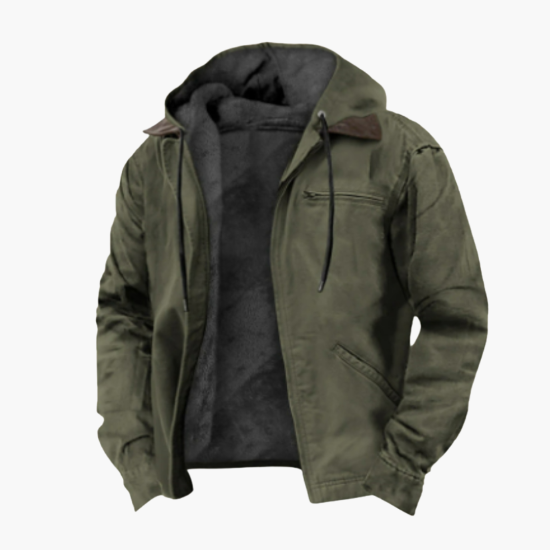 Elarova | Herren Jacke mit Kapuze und wärmendem Innenfutter