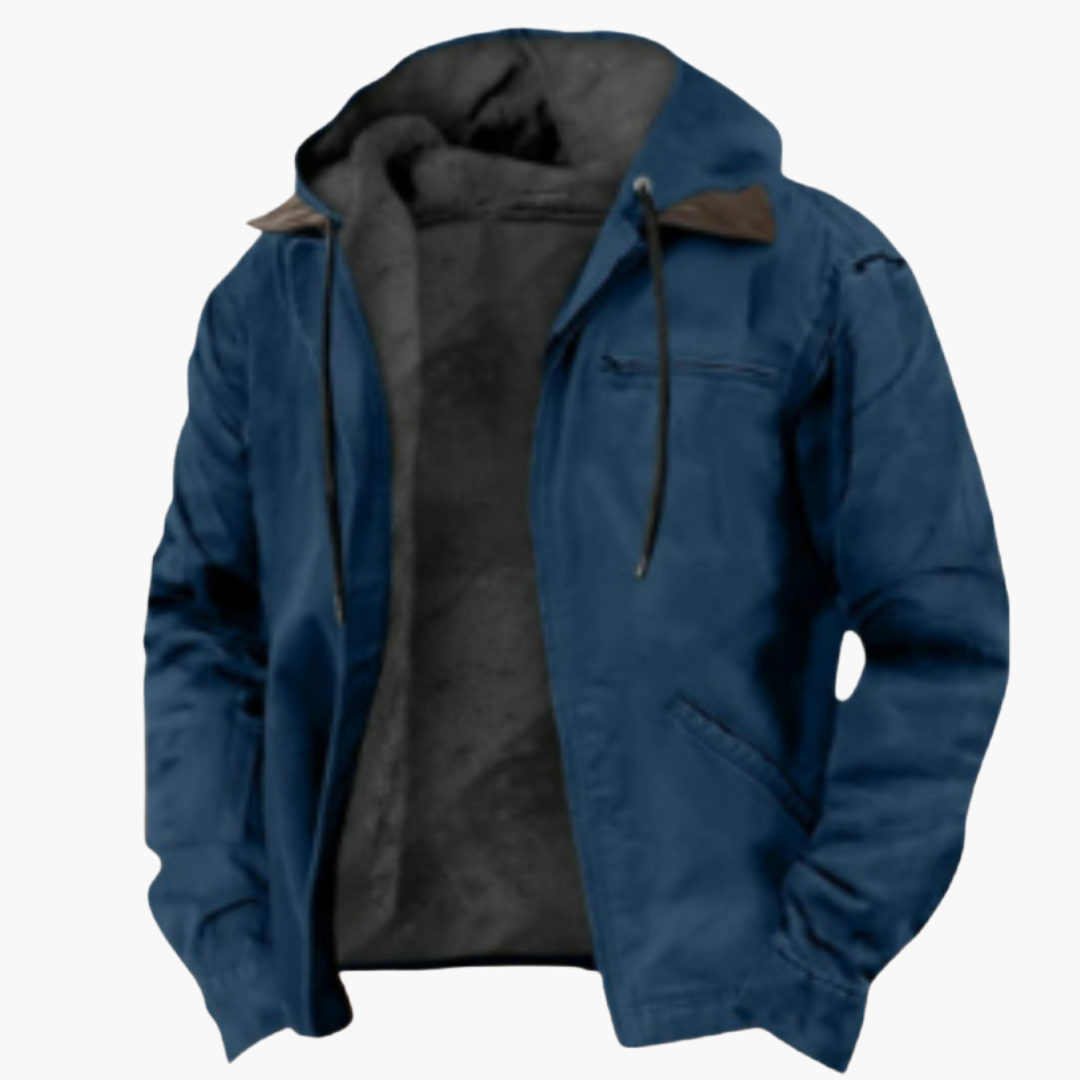 Elarova | Herren Jacke mit Kapuze und wärmendem Innenfutter