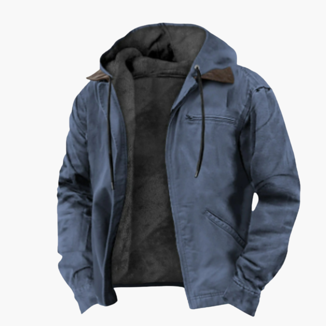 Elarova | Herren Jacke mit Kapuze und wärmendem Innenfutter
