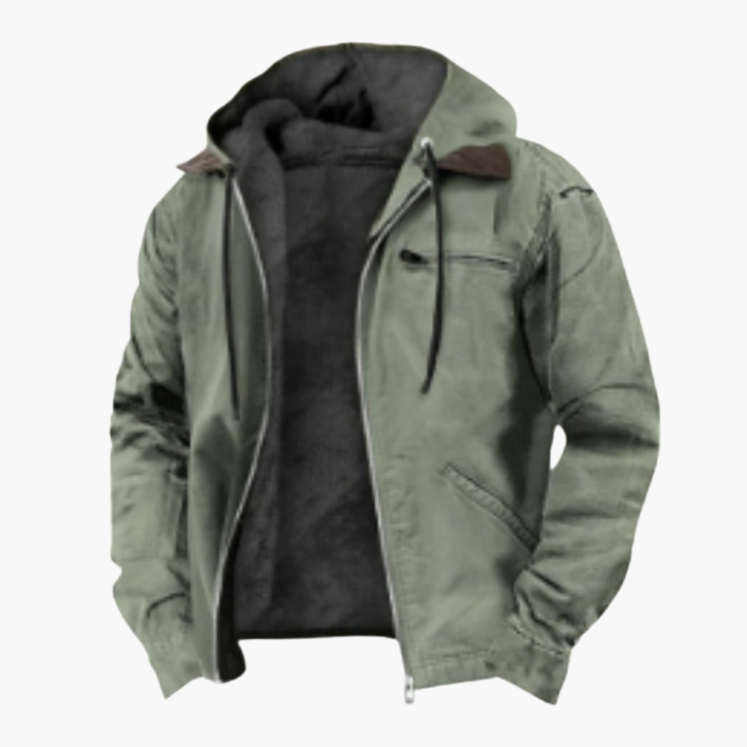 Elarova | Herren Jacke mit Kapuze und wärmendem Innenfutter
