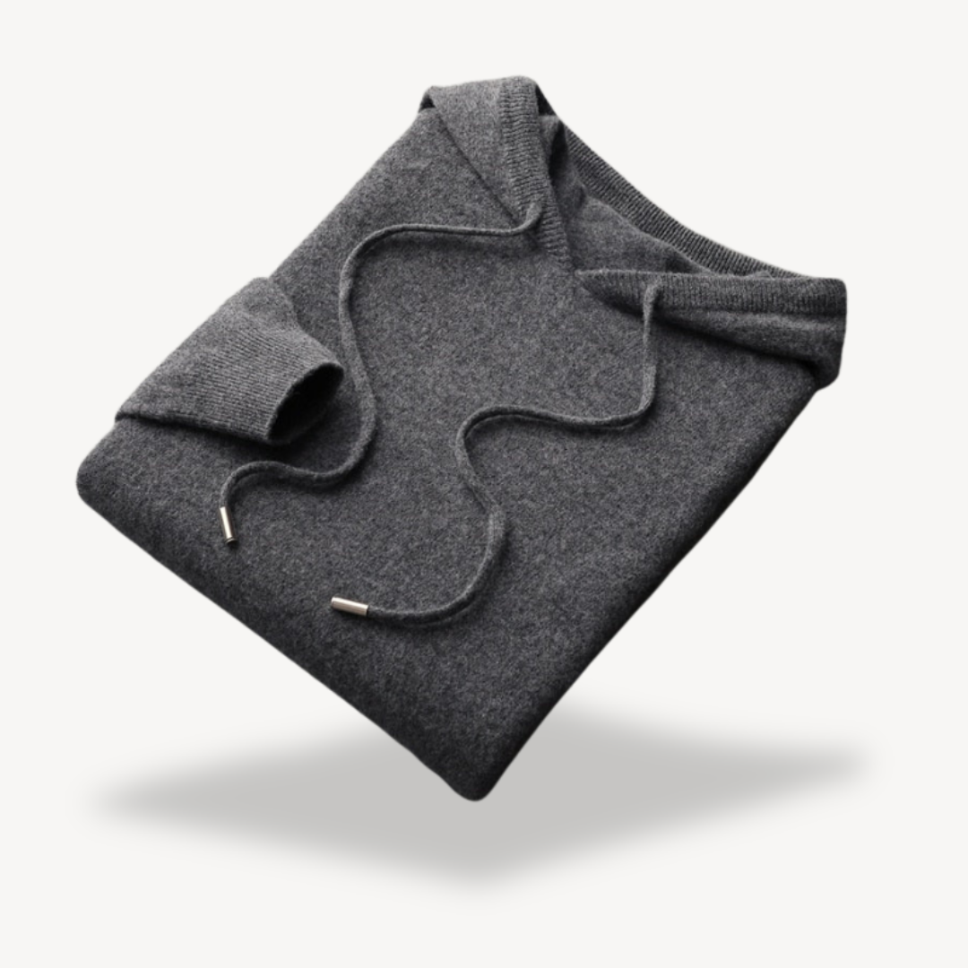 Elarova | Herren Kaschmir-Strick-Kapuzenpullover
