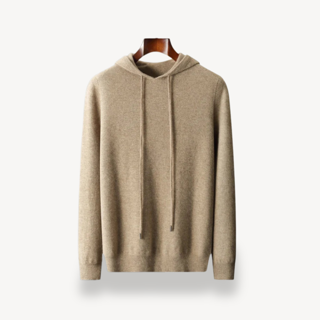 Elarova | Herren Kaschmir-Strick-Kapuzenpullover