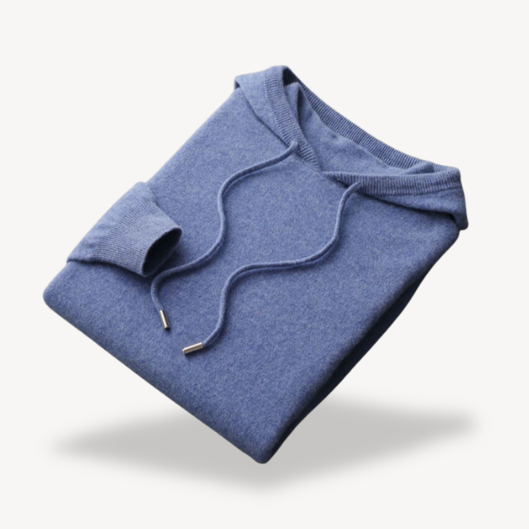 Elarova | Herren Kaschmir-Strick-Kapuzenpullover