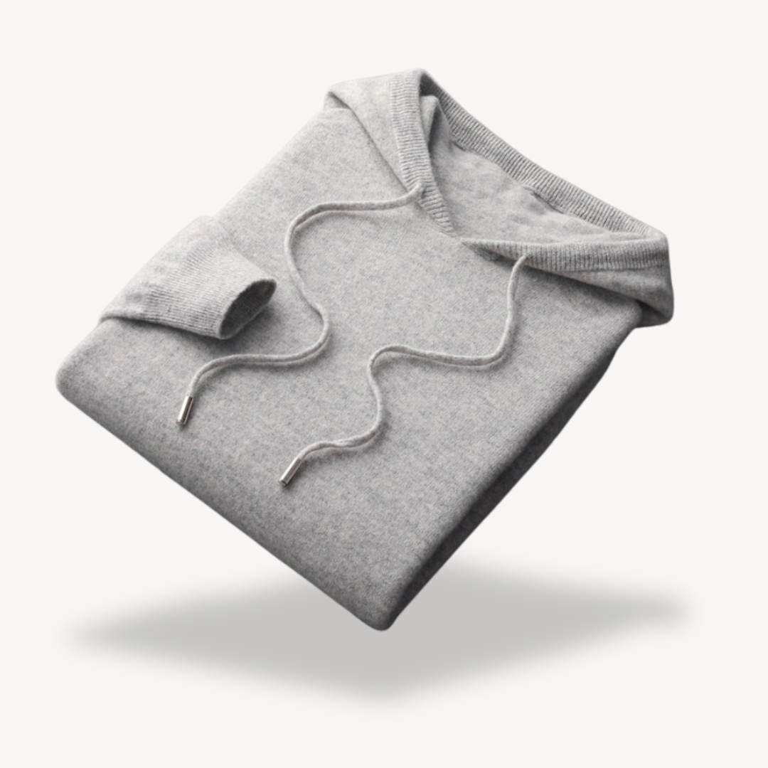 Elarova | Herren Kaschmir-Strick-Kapuzenpullover