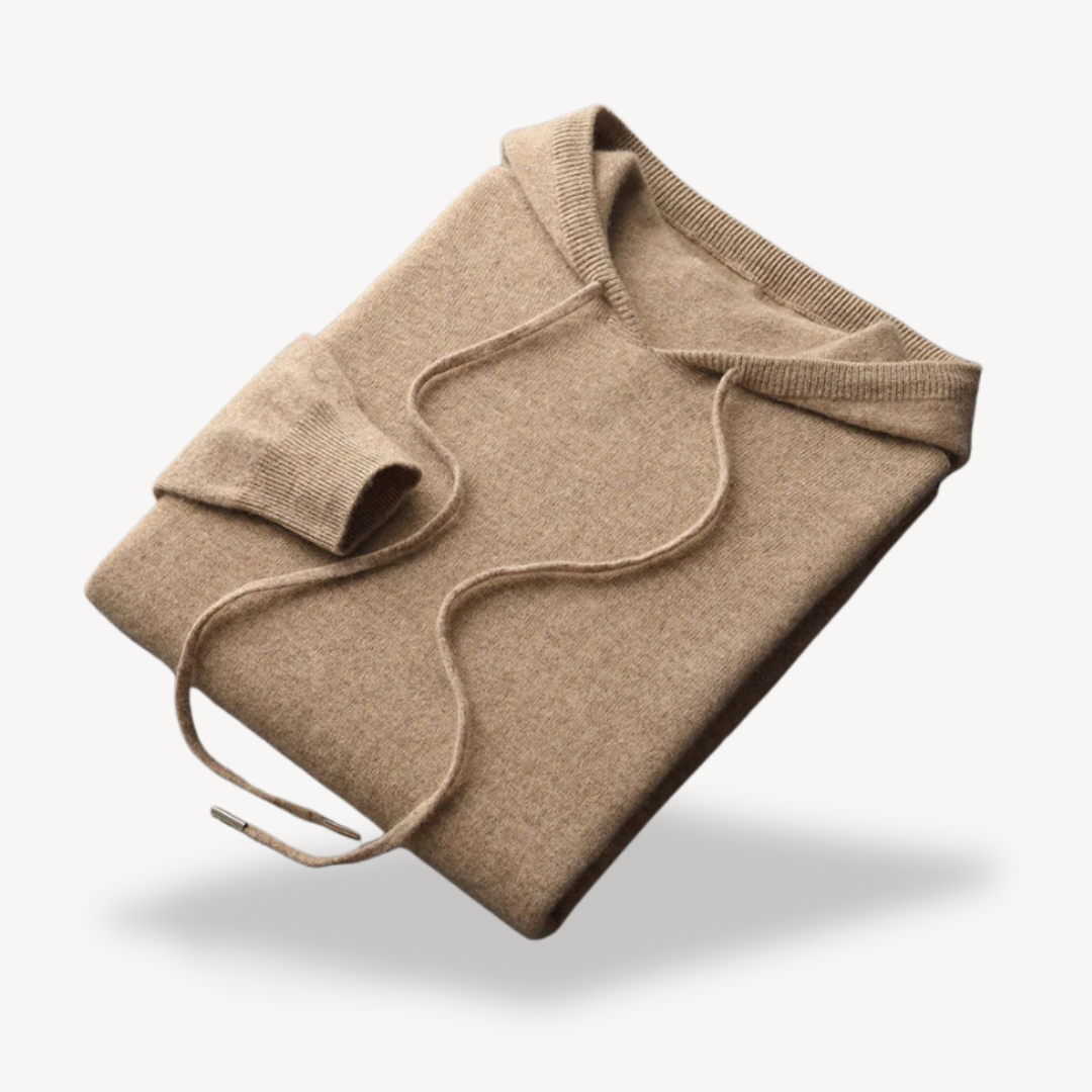 Elarova | Herren Kaschmir-Strick-Kapuzenpullover