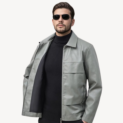 Elarova | Herren Kunstlederjacke