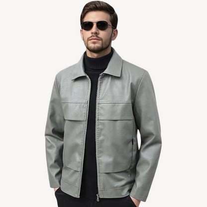 Elarova | Herren Kunstlederjacke