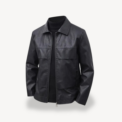 Elarova | Herren Kunstlederjacke