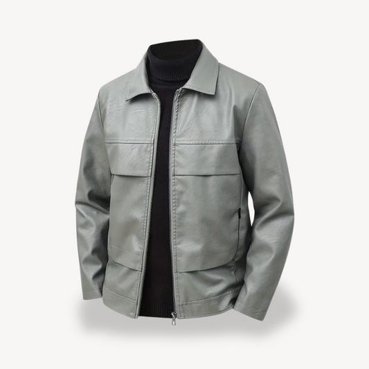 Elarova | Herren Kunstlederjacke