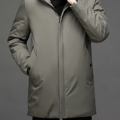 Elarova | Herren Leichte Windbreaker Lange Jacke